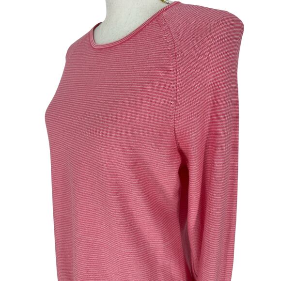 J. McLaughlin Janie Sweater in Peony/Fuchsia Stripe - Picture 6 of 10